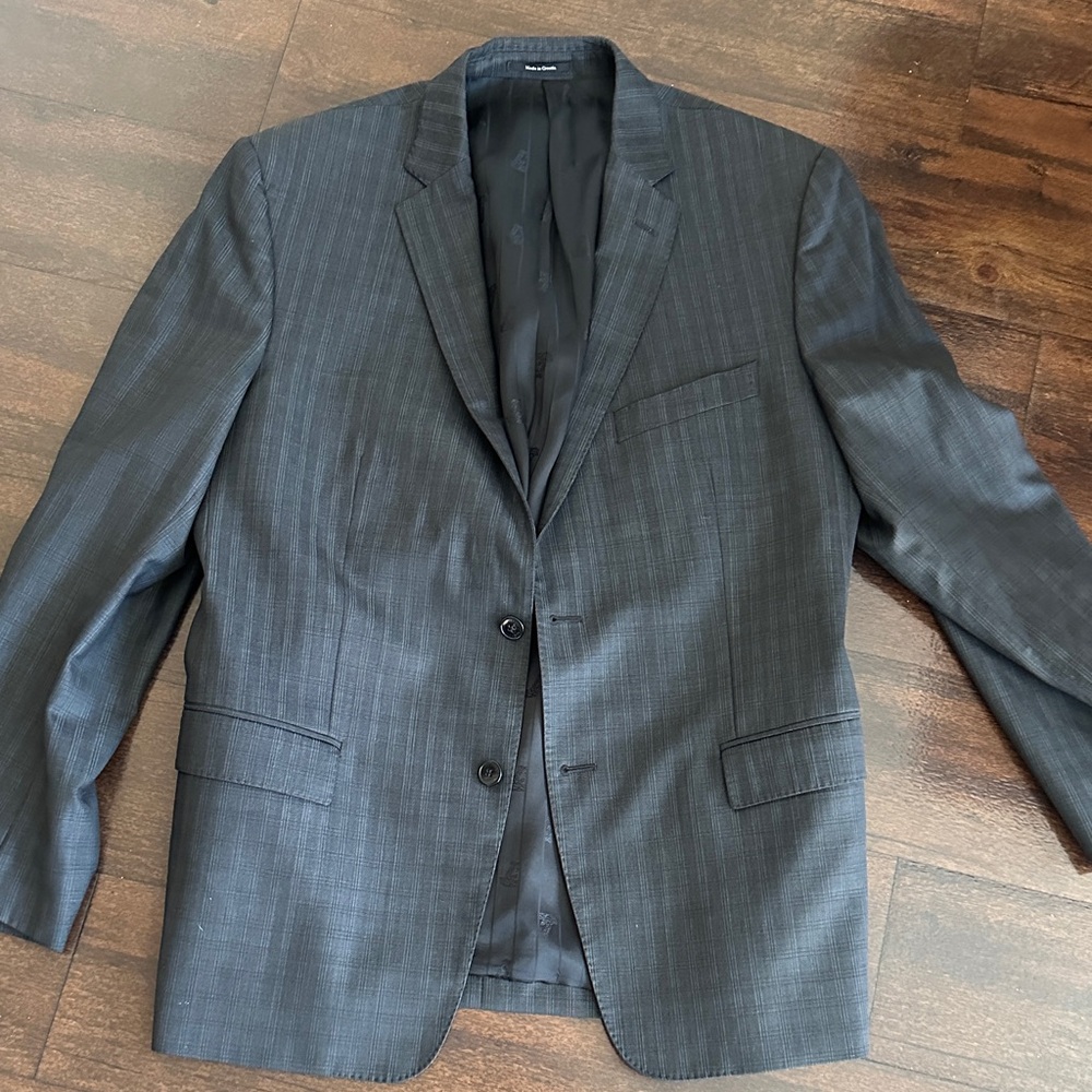 Versace Charcoal Gray Blazer